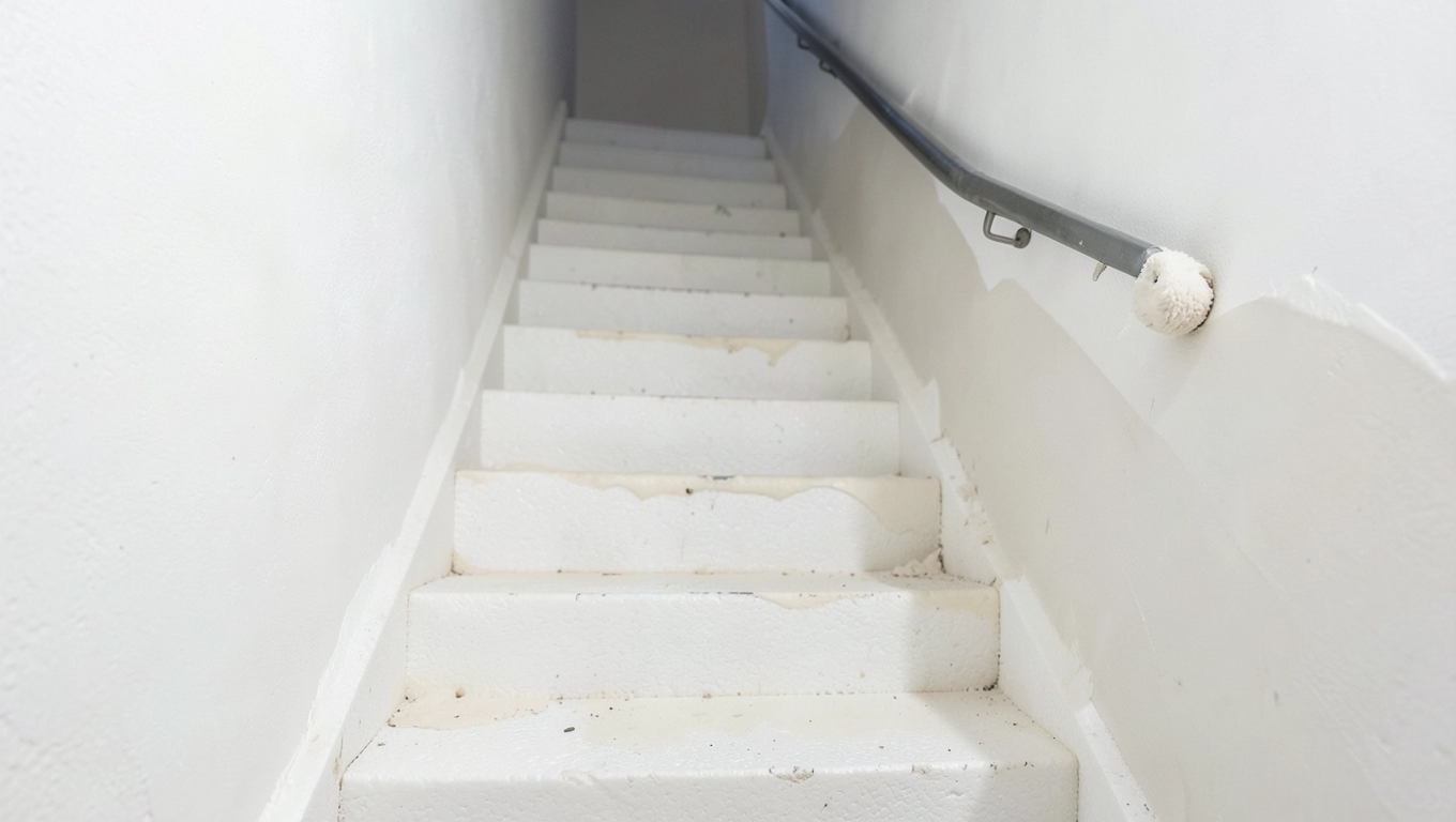 Gładź na styropian w klatce schodowej wałek czy paca?