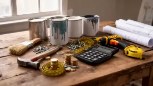 plan wydatków na przykład na remont domu